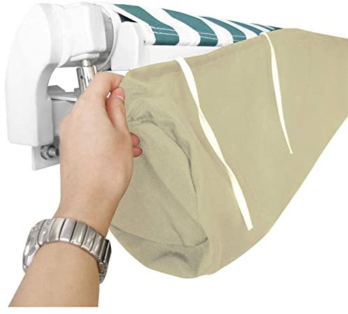 LWLCY Housse De Protection pour Store Étanche, Housse De Protection Anti-Poussière pour Auvent De Terrasse Sac De Protection pour Store Banne, Imperméable, Protection Solaire, Beige(Size:4M)