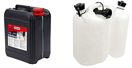 Oregon Sägeketten-Haftöl, 5 Liter & Doppelkanister Transparent Benzinkanister 5L/3L