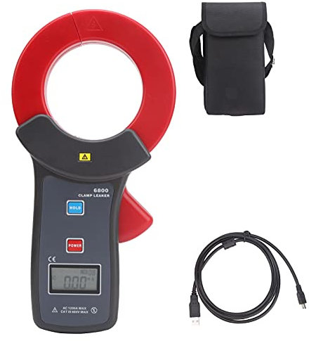 Pinza amperometrica, ETCR6800 AC Tester di corrente di dispersione di grosso calibro Amperometro a pinza ad alta precisione 1200A