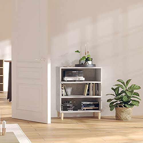 Yongdu Sideboard, Kommode, Kommoden & Sideboards, Schrank Wohnzimmer, Commode, Schlafzimmerkommode, Betongrau 57x35x70 cm Spanplatte