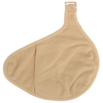 Jiawu Tetas de Esponja Ligera de Algodón para la Ventilación, Mangas Protectoras con Bolsillos para el Pecho de Gancho, Almohadillas de Inserción de Sujetador para Prótesis Mamarias (Bien)