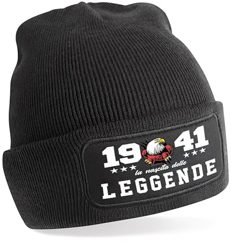 TeeDesign Bonnet homme femme naissance légende avec toutes les dates de naissance disponibles. Idée cadeau pour anniversaire, Noël et anniversaires., Taille Unique