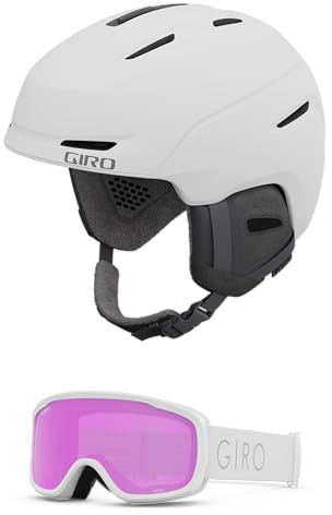 Giro Avera Womens Snow Helmet Goggle Combo - (Combo) Matte White - White Core Light - Size Medium