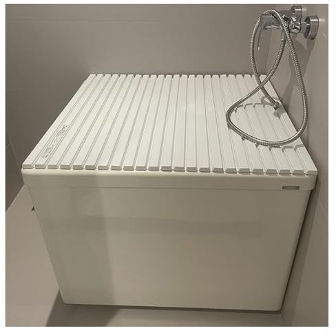 Badewannenabdeckung Staubdicht Faltbare Badewannenabdeckung Badewanne Isolierabdeckung, Multifunktional Badewannenablage Badewannenbretter Dämmplatte, Breite 70/75/80cm, Dicke1,2 Cm 360 Grad umkehrbar