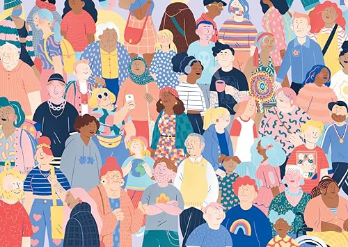 Ravensburger Puzzle: Menschen, Puzzle, 1000 Teile, Puzzles für Erwachsene, Puzzle 1000 Teile, Kleber zum Einrahmen von Puzzles, Puzzles für Erwachsene, offizieller Jigsaw Puzzle, 70 x 50 cm