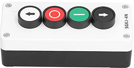 Boîtier de commande à bouton-poussoir momentané 400 V CA avec butée de montée/descente pour treuil, porte sectionnelle, pont élévateur, pont roulant. Indice de protection IP32