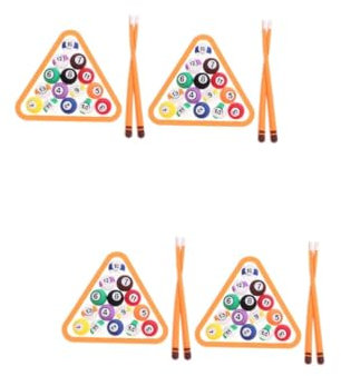 VILLFUL 4sätze Teiliges Billard Kuchendekoration Kreative Und Niedliche Billiard-Accessoires Für Geburtstagskuchen Und Backprojekte Für Bäckereien Und Feiern