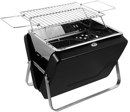 KITANDOVE Holzkohlegrill Im Briefcase-stil Tragbarer Klappbarer Campinggrill Für Und Outdoor-aktivitäten Langlebig Einfach Zu Transportieren
