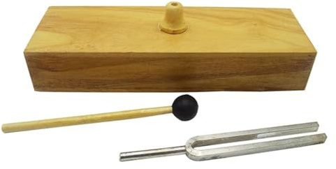 Holz Resonanz Lautsprecher Physikalische Akustik Experimentelle Ausrüstung Stimmgabel Mit Holz Resonanz Box Und Beater Experimentelle Lehre Stimmgabel 256HZ Hz