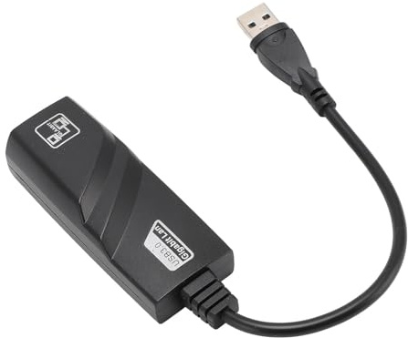 Adattatore da USB a Ethernet, Adattatore USB Ethernet 3.0 USB 3.0 a 10 Adattatore di Rete Gigabit Ethernet da 100 a 1000 Mbps Convertitore di Rete Portatile per XP Visat 7 8 10 11