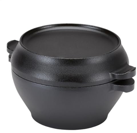 Generisch Faitout Dutch Oven - Ustensile de cuisine robuste en fonte haute performance - Batterie de cuisine robuste - Four hollandais avec double poignées pour la cuisson du