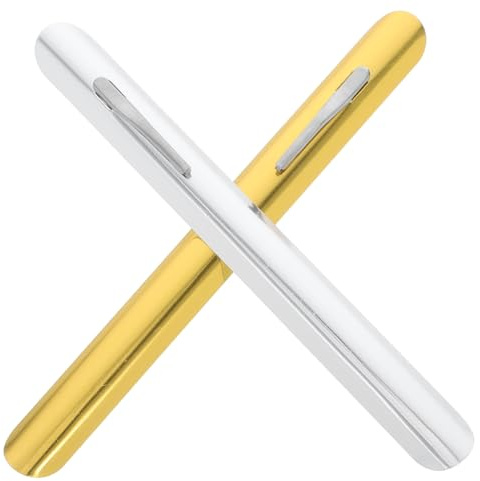 ABOOFAN Ramasse-miettes Inox 2 Pièces Doré Et Argenté Grattoir à Miettes Léger Et Portable Nettoyage Rapide De Table Pour Restaurant, Maison Et Bureau