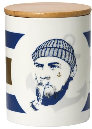 Buddel-Bini Vorratsdose Seemann Anker Keramik maritim Kaffeedose Dose Vorratsbehälter
