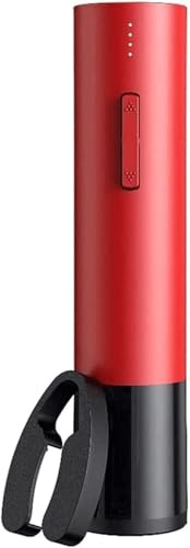 Abrebotellas de vino eléctrico, sacacorchos automático recargable con cortador de papel de aluminio y cable de carga USB