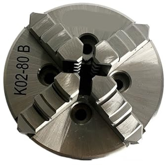 BMWJYLPM Mini-Drehfutter 80mm 4-Backen Drechselfutter selbstzentrierend Typ K02-80B für Mini-Drechselbank