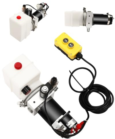 800w Hydraulikpumpe, Hydraulikpumpe 12v, Hydraulikpumpe Anhänger, Elektrische Hydraulikpumpe, Einfachwirkende Hydraulikeinheit, Für Kippanhänger Und Stationäre Hebebühnen