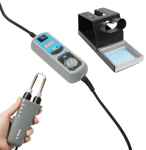 Set saldatore con display digitale 200 ~ 480 °C stazione di saldatura per saldare e dissaldare una varietà di componenti SMD e passanti