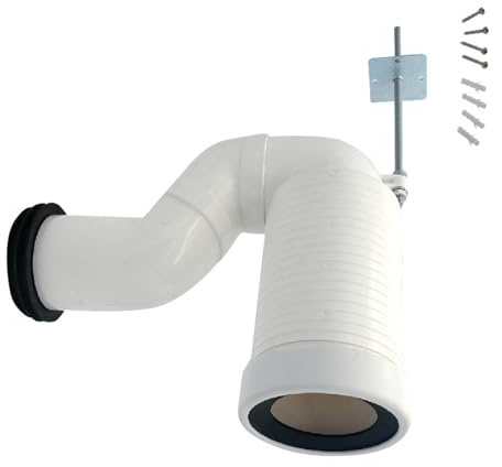 Cambiador de tubería de aguas residuales para inodoro, universal, repuesto flexible, brida de armario, renovación, salida de desagüe, tubería de aguas residuales