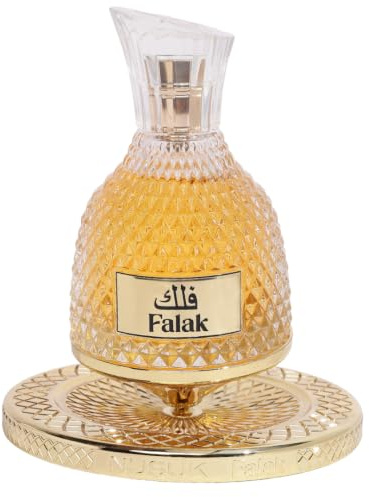 Nusuk Falak Extrait De Parfum Unisex Long Lasting Perfume Caramel, Vanilla & Praline Fragrance Warm Gourmand Scent Elegant Spray Glass Bottle 100ml