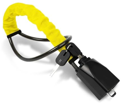 Verrou de Volant de Voiture, pour Renault Austral E-Tech Hybrid 2023 2024 Antivol Bloque Volant Haute Sécurité, Antivol Voiture, Canne Antivol Voiture, Plus Visible,Yellow