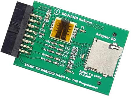 Adaptador de lector de tarjetas EMMC fiable para un uso duradero con lectores de tarjetas estándar de dispositivos T48