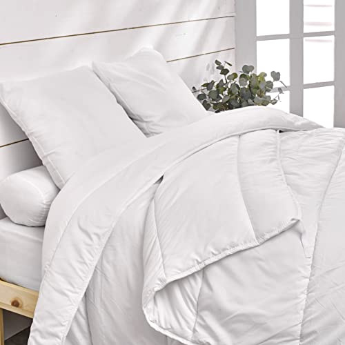 Bleu Calin Couette 4 Saisons 220 x 240 cm Anti-acariens , Anti-bactériens, 3 En 1 : Chaude pour l'hiver, Légère pour l'été - Fabriqué en France