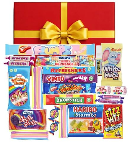 Bumper Retro Sweets Gift Box: Gorgeous Fun Old Fashioned Retro Pick & Mix Sweet Hamper Selection. A Perfect Present For Men, Women & Kids At Birthdays, Congratulation and Father's Day