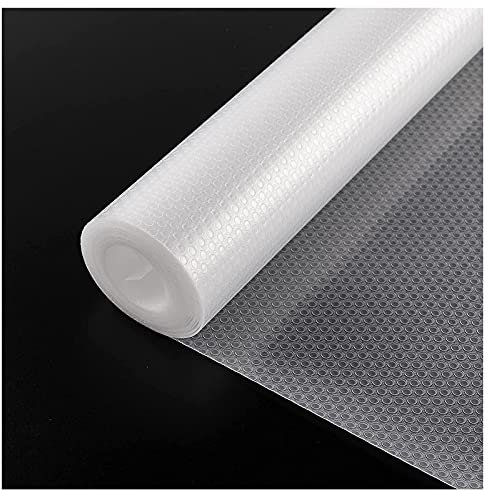 Zindoo Schubladenmatte 30x150cm 3 Rolle Antirutschmatte Rutschfest Folie zuschneidbar Schoner für Schublade Regal im Schrank, Schutz vor Kratzern und Feuchtigkeit Transparent