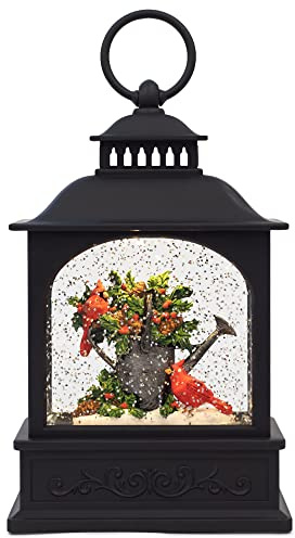 RAZ Imports 2022 Holiday Water Lanterns 9.75 Cardinals On Watering Can Lighted Water Lantern