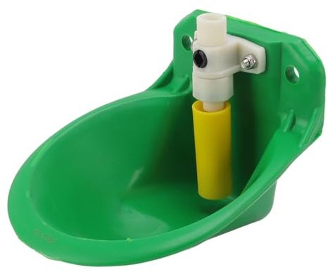 Abreuvoir Automatique en Acier Inoxydable, avec Robinet à Flotteur Réglable, Abreuvoir pour Animaux pour Cheval Bovin Chèvre Mouton Porc Chien Animaux D'élevage