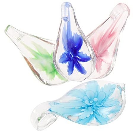 UPKOCH 4 Stück Essstäbchenhalter Aus Glas Mit Blumenmotiv Essstäbchenablage Cartoon Design Transparent Bunt Für Tischdekoration Und Küchenzubehör