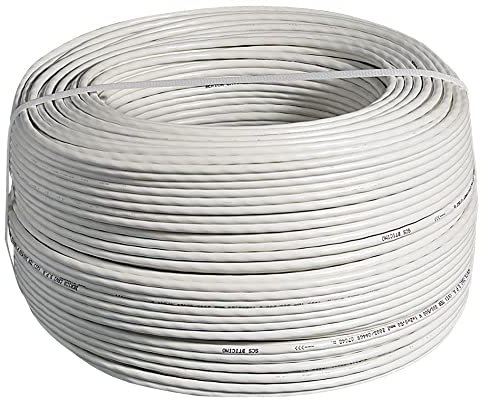 Cavo Specifico Citofonico 2 Fili Intrecciati Tra Loro Isolati Marrone Bianco/Marrone (50 Metri)