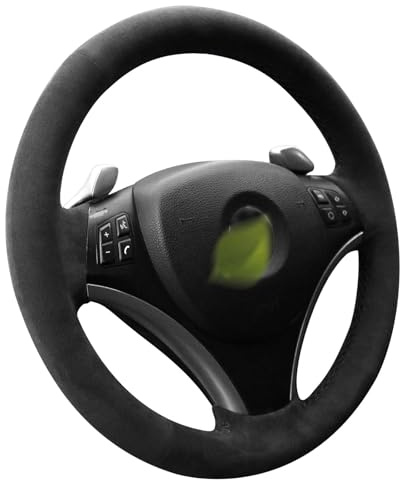 LeaHY Handstich Alcantara Lenkradbezug kompatibel mit BMW 1er / 3er / X1 NoStripes