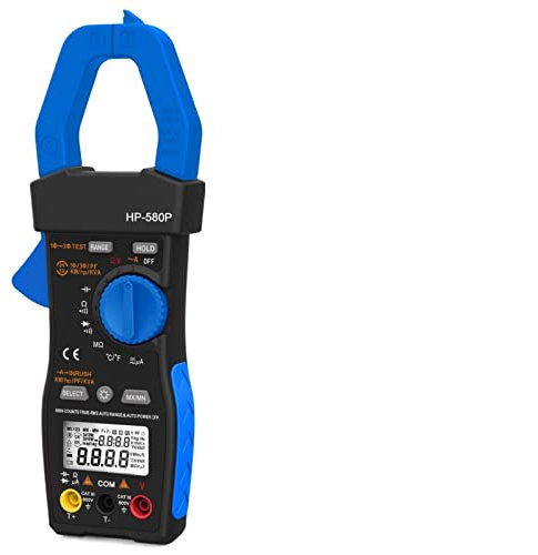 Multimetri HP-580P Pinza amperometrica trifase 9999 Display Misuratore di Potenza Corrente di spunto, Vero RMS, ACV, Aca, KW, KVA,
