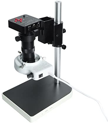 Accessori per microscopio da laboratorio Microscopio video elettronico digitale da 38 MP Fotocamera compatibile con VGA H_DMI Lampada LED con obiettivo 130X for riparazione di saldatura for telefoni c