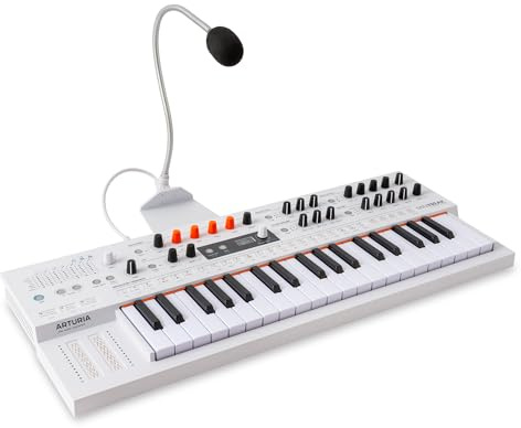 Arturia MiniFreak 37 Key Polyphonic 6-Voice Hybrid Synthesizer Keyboard (White, MiniFreak Vocoder)