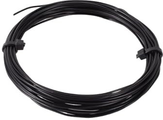 ZYAGH Bonsai Wire 1/1,5/2/2,5/3 mm schwarzer Bonsai-Draht aus eloxiertem Aluminium, Bonsai-Trainingsdraht, Garten-DIY-Werkzeug for Pflanzenformen, Gartengeräte, insgesamt 5 m Fur Bonsai(5m x 1.0mm)