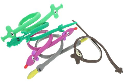 12 Pack Cartoon Earphone Coilers Silicone Portable Knot Preventer