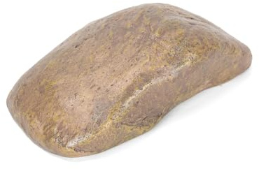 Ruimou 1Pcs Taupe Fake Rock Key Hider Resin Stone Key Escondite Para Llaves Al Aire Libre Para Jardín/Patio/Decoración Al Aire Libre/Decoración Oculta