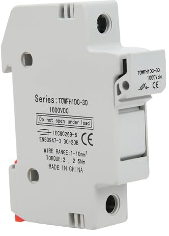 Garosa Base del Soporte de Fusibles un 1000V DC 10x38 Mm Din Rail Monte (10A)