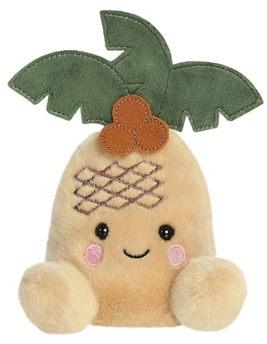 AURORA, 33917, Palm Pals Breezy Palm Tree, 13cm, Soft Toy, Golden brown & Green