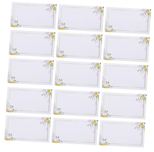 COLLBATH 100piezas Tarjetas De Nombre Para Bodas Tarjetas Plegables Flores Para Mesas Para Decorar La Mesa Recepciones Cenas y Banquetes