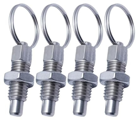 20 piezas de pasador tracción circular 6 mm, accesorio metal, émbolo resorte con anillo Para Accesorios Industriales