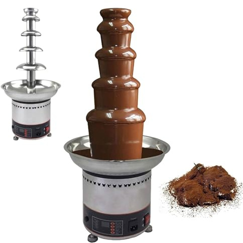Macchina elettrica per fondere il cioccolato, fontana in acciaio inox 300W, per caffetteria, bar, banchetto, festa di compleanno