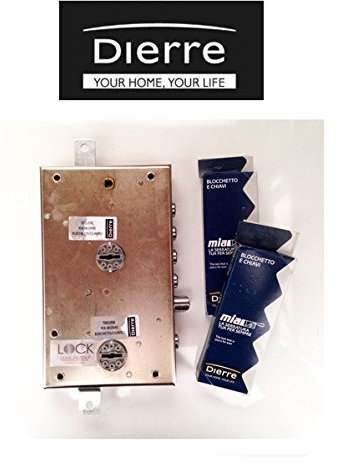 Serrature ATRA DIERRE per porte blindate ad applicare con doppia serratura di sicurezza,entrata 70mm SER7162 sinistra