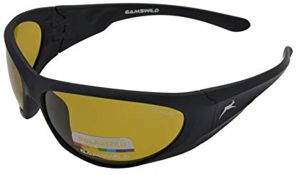 Gamswild WS6134 Sonnenbrille Sportbrille Skibrille Fahrradbrille Damen Herren Unisex | Glas gelb | Glas grau