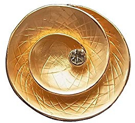 Brosche Magnetbrosche Schal Clip Bekleidung Poncho Taschen Stifel Textilschmuck Gelb Gold Strass