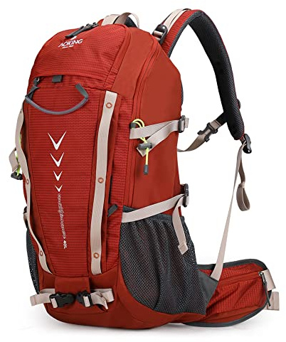 Aoking,Mochila de senderismo/escalada,40 L,YJN79807,Elementos estándar:tablero de malla de flujo de aire desmontable,impermeable,silbato SOS,cubierta para lluvia