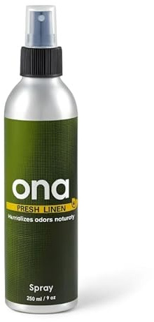 Weedness ONA Spray 250 ml Fresh Linen - Geruchsneutralisation Abluft Grow Indoor Tiere Küche Katze Hund Wohnung Auto Gel Rauch Schuhe Katzenurin
