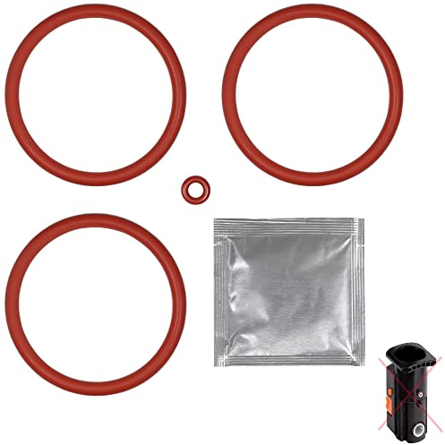 Snapworld-Kaffee 4x Dichtung für Tchibo Esperto Brühgruppe 1708, 0522048 | O-Ringe Wartungssatz auch für Grundig KVA 4830, Beko CEG 5301, Severin KV 8090, SMEG BCC01 02, inkl. 3gr Silikonfett